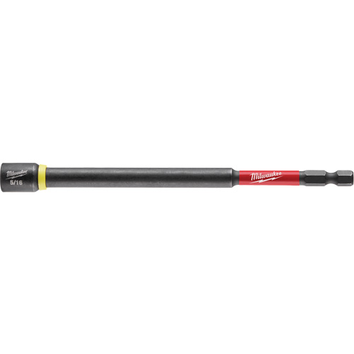 SHOCKWAVE Impact Duty Nut Driver, 5/16" Tip, 1/4" Drive, 6" L, Magnetic Equipment World