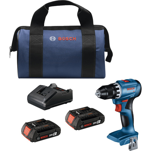 Compact Brushless Drill/Driver Kit, Lithium-Ion, 18 V, 1/2" Chuck, 400 in-lbs. Torque Equipment World