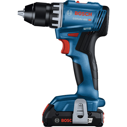 Compact Brushless Drill/Driver Kit, Lithium-Ion, 18 V, 1/2" Chuck, 400 in-lbs. Torque Equipment World
