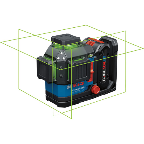 360 Connected Green-Beam Three-Plane Leveling and Alignment Laser Equipment World