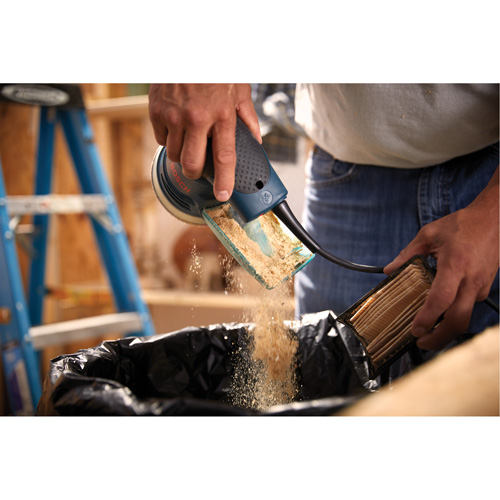 Palm Random Orbit Sander/Polisher, 5" Sand Paper, 2.5 A, 120 V Equipment World