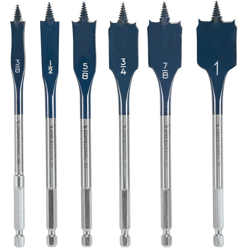 Daredevil&reg; Spade Bit Set, 6 Pieces Equipment World