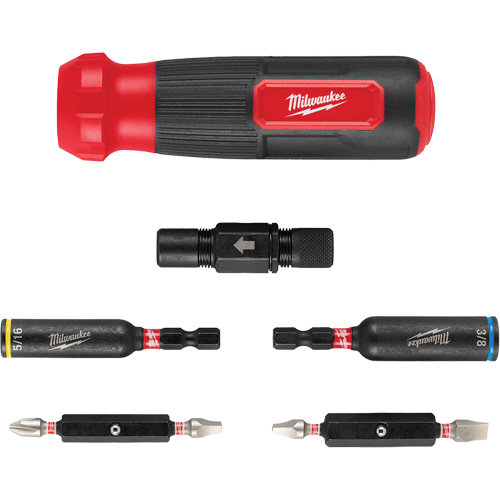 8-IN-1 Multi-Bit & Nut Driver with SHOCKWAVE Impact Duty Bits & Nut Drivers, 8-1/3" L, Cushion Grip Handle Equipment World