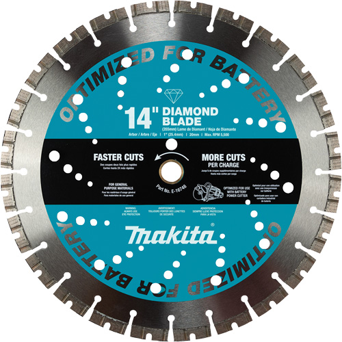 General Purpose Thin Kerf Diamond Blade, 14", Brick/Concrete/Stone Use Equipment World