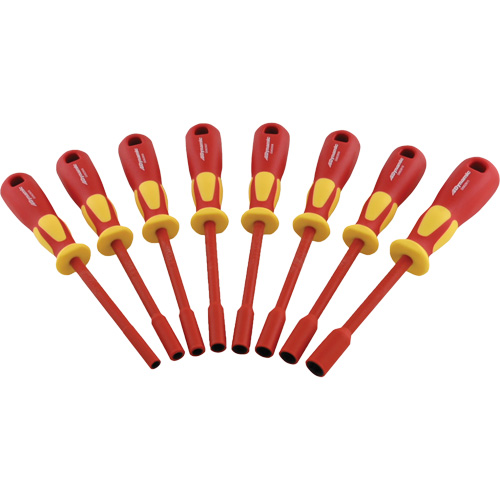 Metric Insulated Nut Driver Set, 1000 V, 8 Pcs Equipment World