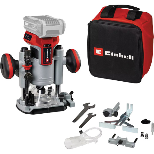 Professional Cordless Compact Router with Fixed Base & Plunge Base (Tool Only) Equipment World