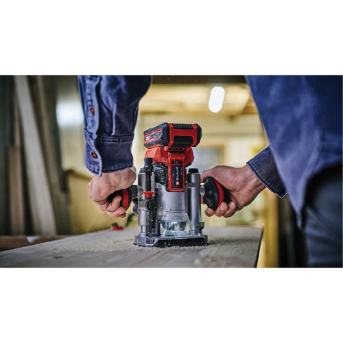 Professional Cordless Compact Router with Fixed Base & Plunge Base (Tool Only) Equipment World