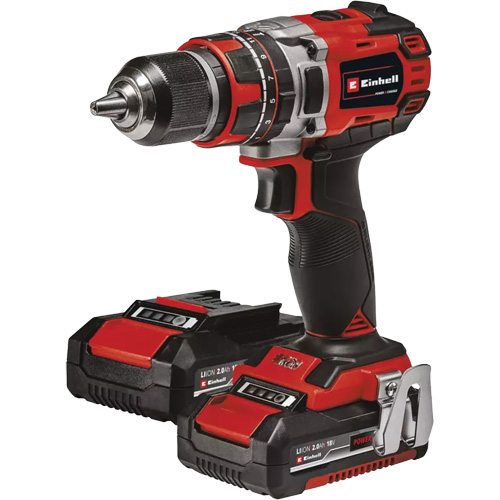 Professional Cordless Hammer Drill/Driver Kit, 1/2" Chuck, 18 V Equipment World