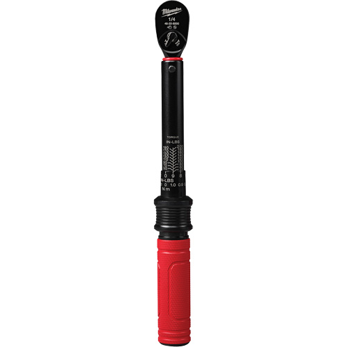Torque Wrench, Click, 1/4" Square Drive, 4.5 - 22.6 N.m/40 - 200 in-lbs Equipment World