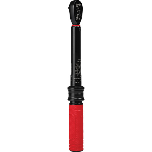 Torque Wrench, Click, 1/4" Square Drive, 4.5 - 22.6 N.m/40 - 200 in-lbs Equipment World