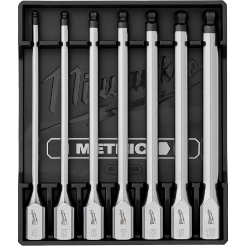 Long Metric Bit Socket Set, Hex Ball, 3/8" Drive, 7 Pcs Equipment World