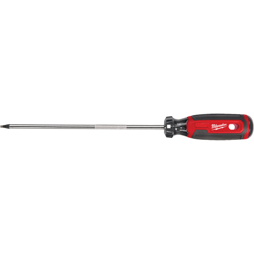 Square Screwdriver, #2 Tip, 12-7/10" L, Cushion Grip Handle Equipment World