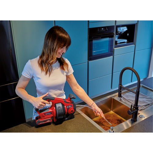 Tari&egrave;re de drain sans fil TE-DA 18/760 Li 18V (outil seulement), &eacute;lectrique, 25' Longueur du c&acirc;ble, 1/4" Diam&egrave;tre du c&acirc;ble Equipment World