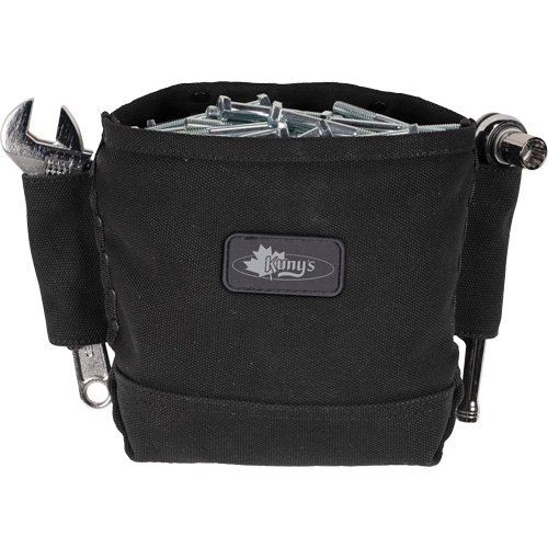 Phantom Collection Nut & Bolt Bag with 2 Sleeves, Canvas, 3 Pockets, Black Equipment World