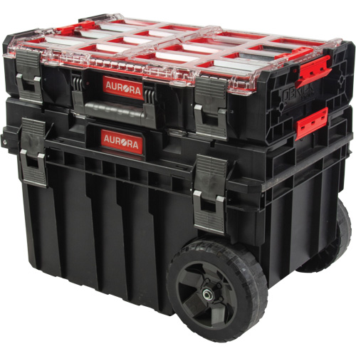Ensemble roulant de coffres &agrave; outils Arx de 2 morceaux, 23-4/5" x 16" x 20-3/5", Noir Equipment World