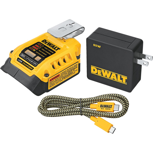 MAX*/FLEXVOLT &reg; 5 Amp USB Charging Kit, 20 V, Lithium-Ion Equipment World