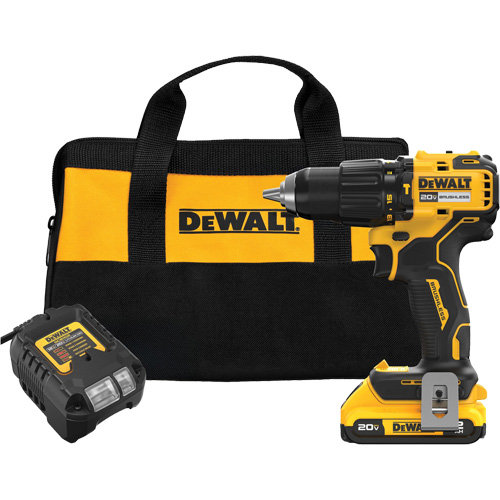 MAX* Brushless Cordless Hammer Drill Kit, Lithium-Ion, 20 V, 1/2" Chuck Equipment World