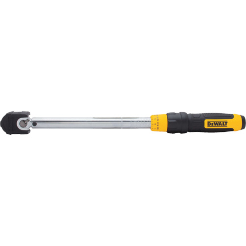 Micrometer Torque Wrench, Click, 3/8" Square Drive, 20 - 100 ft-lbs./27.11-135. 58 N.m Equipment World