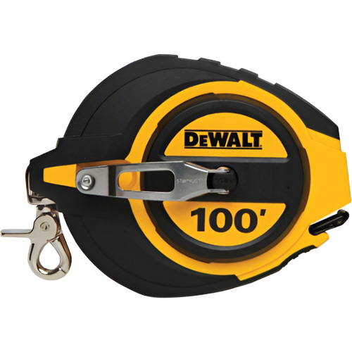 Closed Case Long Tape Measure, 100', Imperial Graduations Equipment World