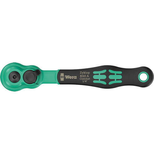 Cl&eacute; &agrave; cliquet Zyklop Comfort avec levier dinversion, Prise de 1/4", Poign&eacute;e Ergonomique Equipment World