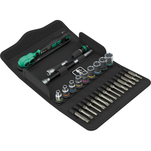 SA 14 Zyklop Comfort Ratchet Set with Reversing Lever, 28 Pcs, 1/4" Drive Size Equipment World