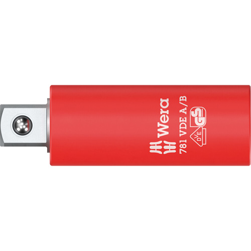 Adaptateur isol&eacute; VDE A/B, Prise 1/4", Douille 3/8", 2,78" lo, Sph&eacute;rique Equipment World