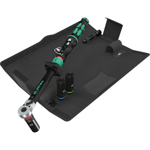 Ensemble cl&eacute; dynamom&eacute;trique Click-Torque Lock C 3 jeu 1 pour changement de roue, 6 Mcx, Prise de 1/2", Profond Equipment World