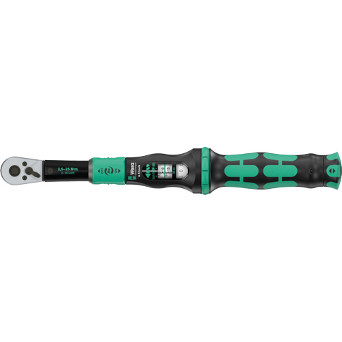 Cl&eacute; dynamom&eacute;trique Click-Torque Lock A 5 r&eacute;glable avec fonction Torque Lock, &agrave; cliquer, Entraînement 1/4" carr&eacute;, 1 - 18 lb-pi Equipment World