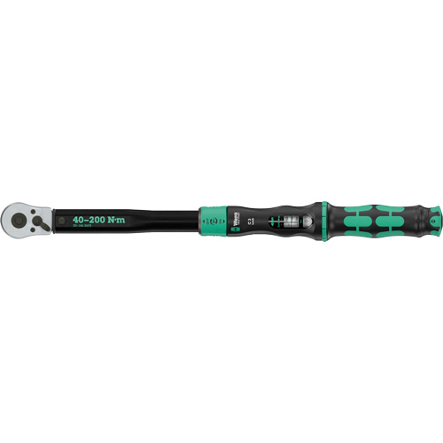 Cl&eacute; dynamom&eacute;trique Click-Torque Lock C 3 r&eacute;glable avec fonction Torque Lock, &agrave; cliquer, Entraînement 1/2" carr&eacute;, 30 - 146 lb-pi Equipment World