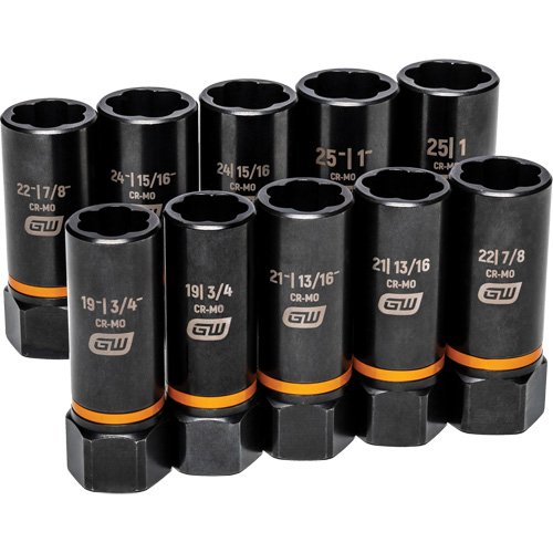 Jeu de douilles d'extraction Bolt Biter, 10 Mcx, Chocs, Prise de 1/2", Profond Equipment World
