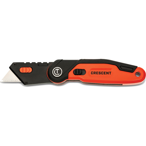 Folding Utility Knife, 1" Blade, Steel Blade, Aluminum Handle Equipment World