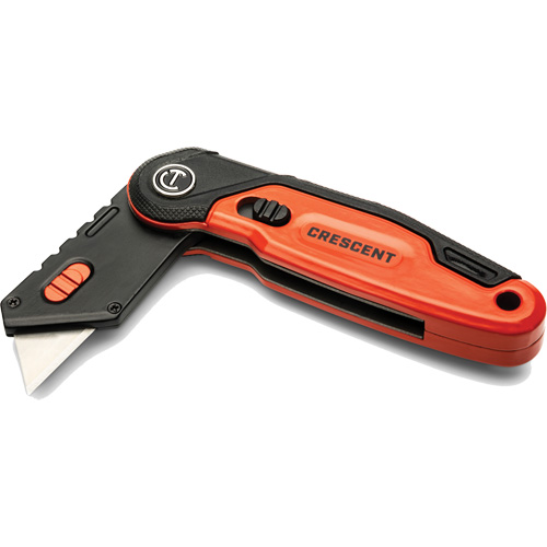 Folding Utility Knife, 1" Blade, Steel Blade, Aluminum Handle Equipment World