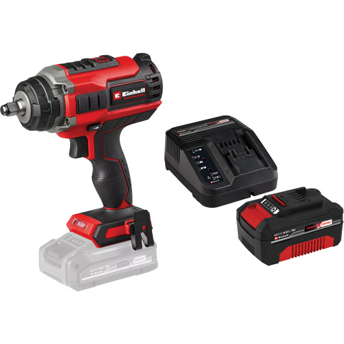Professional Cordless Impact Wrench with 4Ah PXC Battery & Charger Starter Kit, 18 V, 1/2" Socket Equipment World