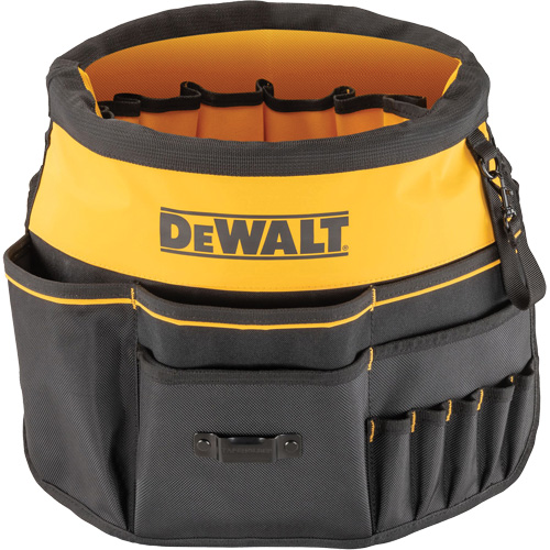 Bucket Tool Organizer, 19-3/4" L x 2" W x 19-5/8" H, Black/Yellow Equipment World