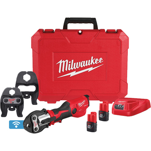 M12 FORCE LOGIC Press Tool Kit with ONE-KEY with CTS-V Jaws, 1/2" - 1", Power Driven Equipment World
