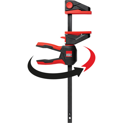 One-Hand Bar Trigger Clamps with 360° Rotating Handle, 4-1/2" (114.3 mm) Equipment World