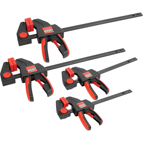 4-Piece Medium & Large Trigger Clamps Set, 12" (304.8 mm)/6" (152.4 mm) Equipment World