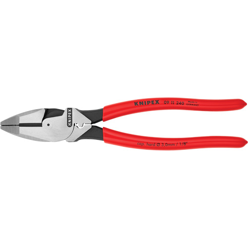 High Leverage Lineman's Pliers New England with Fish Tape Puller & Crimper Equipment World