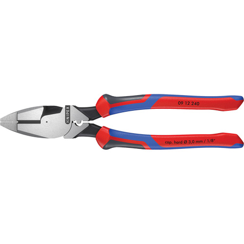High Leverage Lineman's Pliers New England with Fish Tape Puller, Crimper & KNIPEXTEND Handle Equipment World