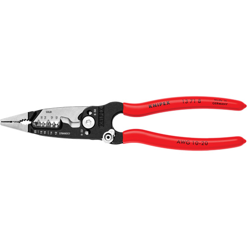 Forged Wire Stripper, 8" L, 10 - 20 AWG Equipment World