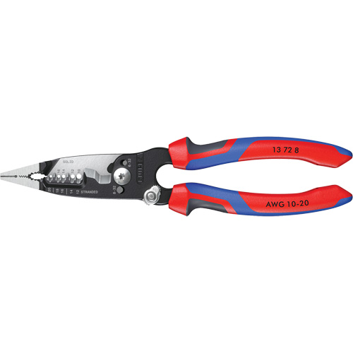 Forged Wire Stripper with KNIPEXTEND Handle, 8" L, 10 - 20 AWG Equipment World