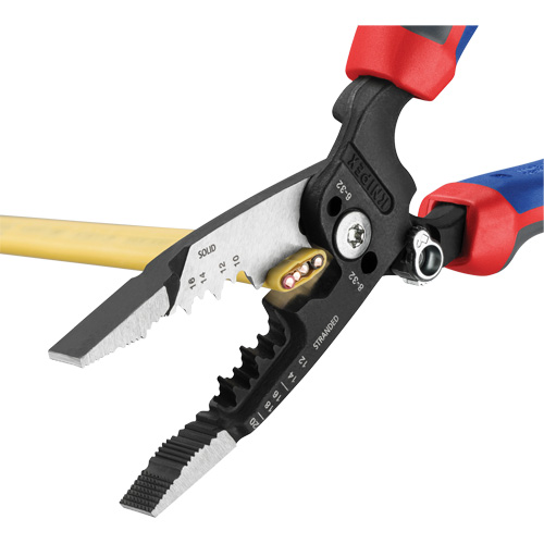 Forged Wire Stripper with KNIPEXTEND Handle, 8" L, 10 - 20 AWG Equipment World