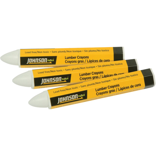 Lumber Crayons - 3-Pack, White, Marker Equipment World