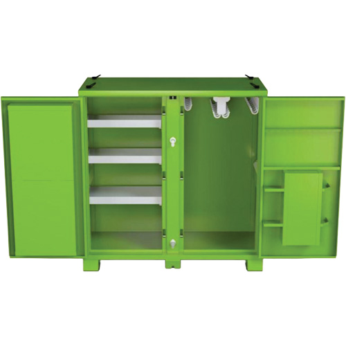 Onsite PPE Storage Cabinet, Steel, High-Visibility Lime Green Equipment World