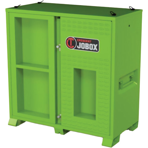 Armoire ventil&eacute;e pour le rangement d'&eacute;PI sur place, Acier, Vert lime haute visibilit&eacute; Equipment World