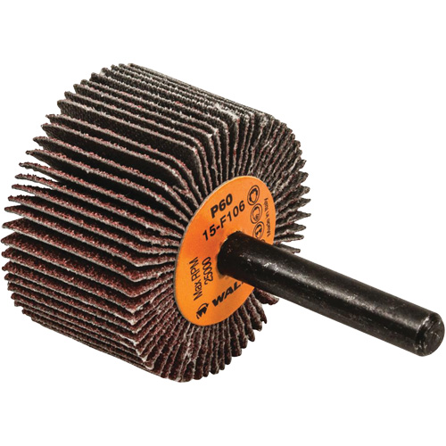 Flap Wheels-Coolcut Flap Wheels, Aluminum Oxide, 60 Grit, 1-1/2" x 1" x 1/4" Equipment World