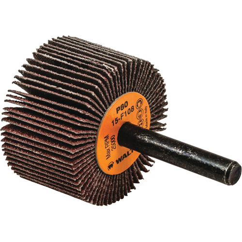 Flap Wheels-Coolcut Flap Wheels, Aluminum Oxide, 80 Grit, 1-1/2" x 1" x 1/4" Equipment World