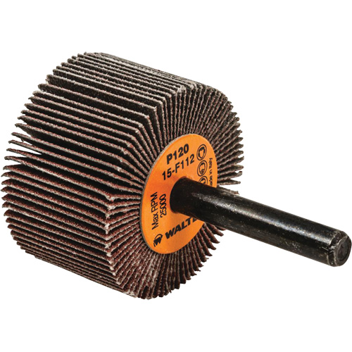 Flap Wheels-Coolcut Flap Wheels, Aluminum Oxide, 120 Grit, 1-1/2" x 1" x 1/4" Equipment World