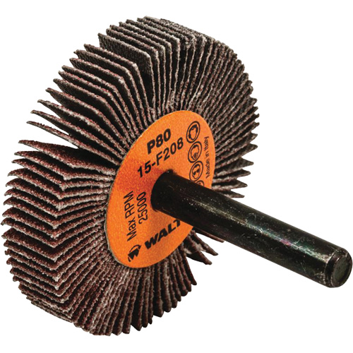 Flap Wheels-Coolcut Flap Wheels, Aluminum Oxide, 80 Grit, 2" x 3/8" x 1/4" Equipment World