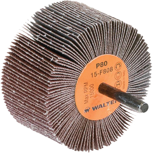 Flap Wheels-Coolcut Flap Wheels, Aluminum Oxide, 80 Grit, 3" x 1-1/2" x 1/4" Equipment World